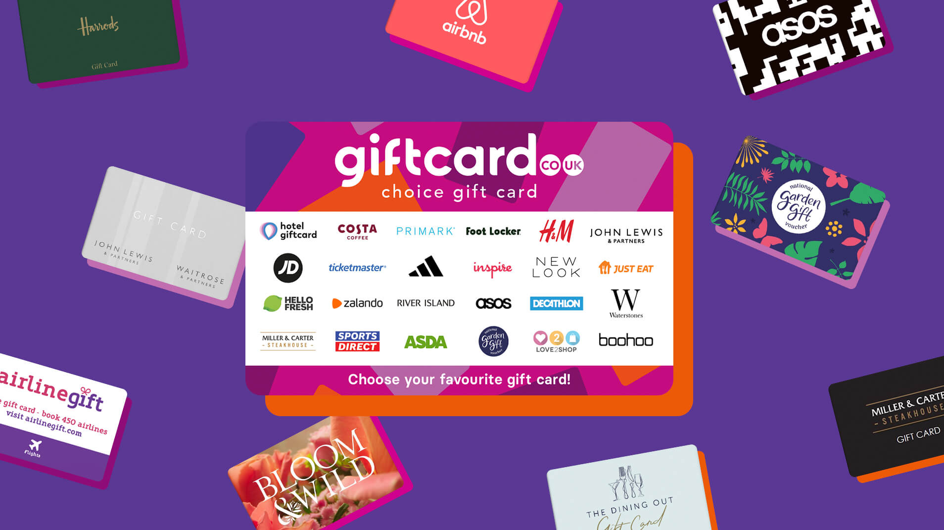 Top 10 most popular gift cards in the UK